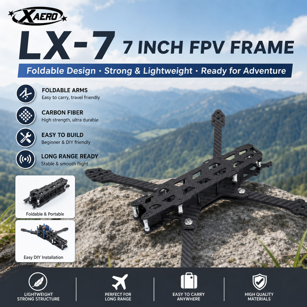 PAURC LX-7 Складная 7-дюймовая – обзор и цена Drone Kit Long Range